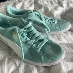 Turquoise Puma Sneakers 