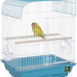 Prevue Pet Products South Beach Flat Top Bird Cage, Teal And Green