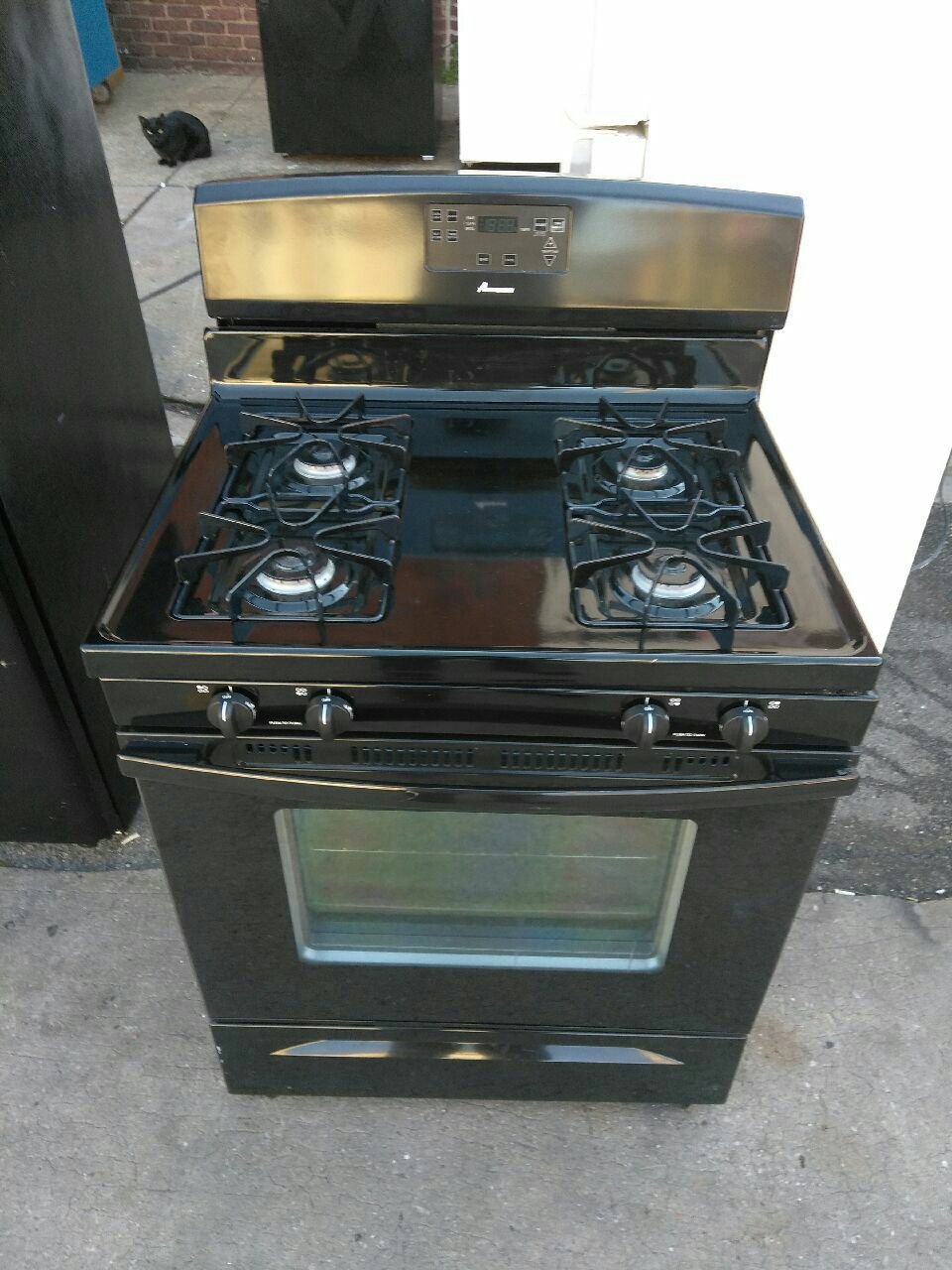 Black Gas Stove.. Needs Home Today.