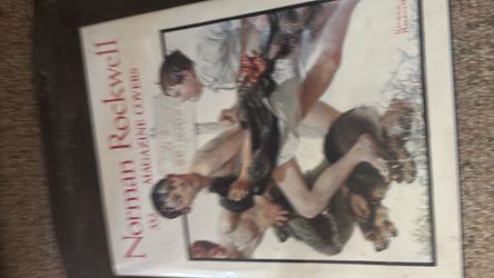 Rare vintage book of Norman Rockwell