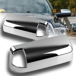 For 2009-2018 Dodge Ram 1500 Chrome ABS Side Mirror Cover W/ Turn Signal Cut out -(2-MC-1612
