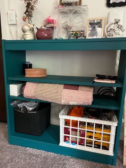 Teal Bookshelf