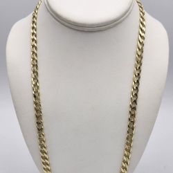 14kt Gold Curb Link Chain 55G 25"