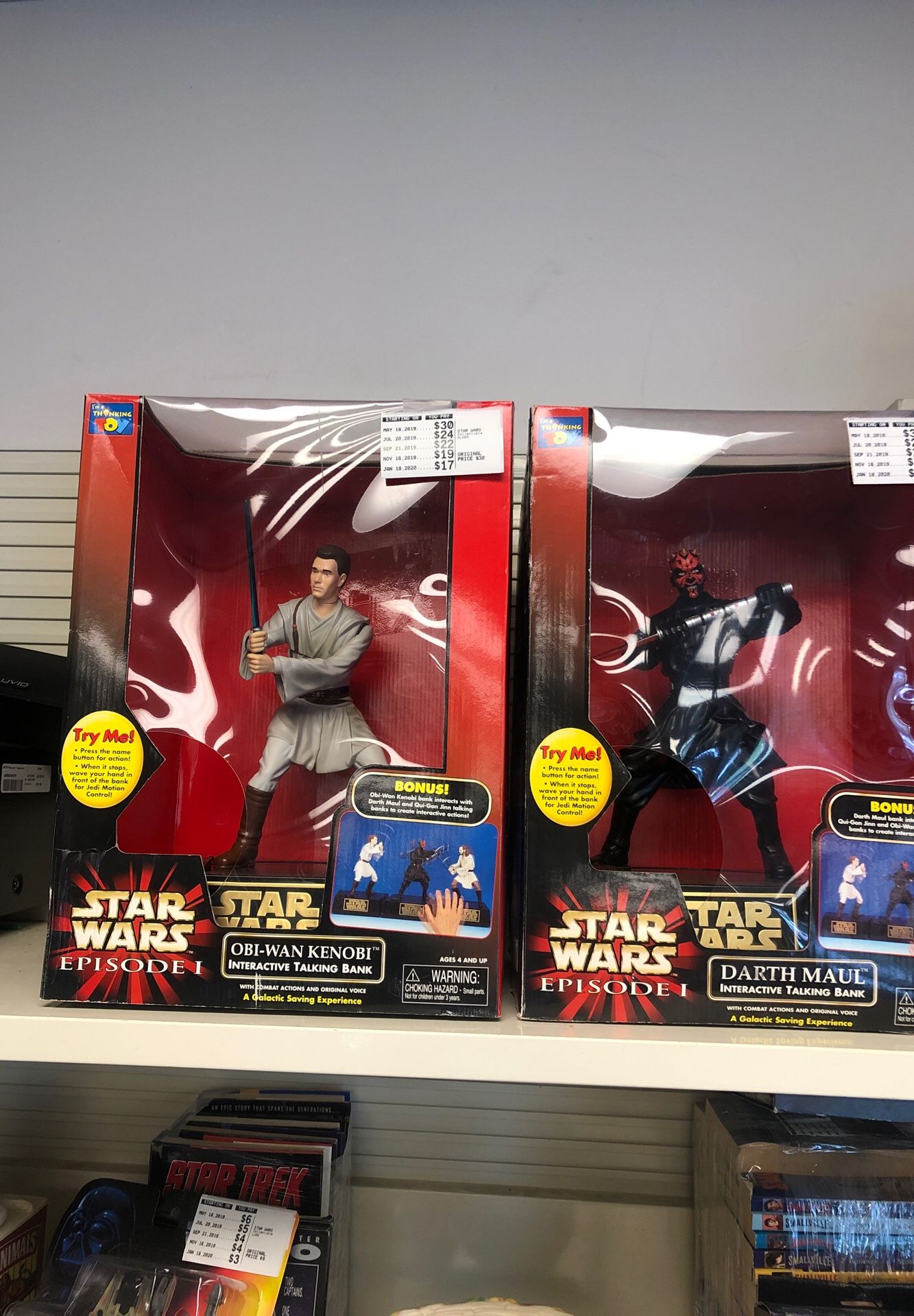 Star Wars collectible toys.