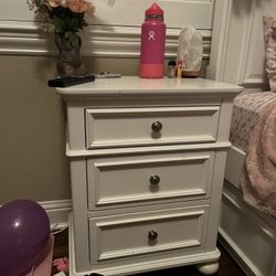 matching side table and dresser white