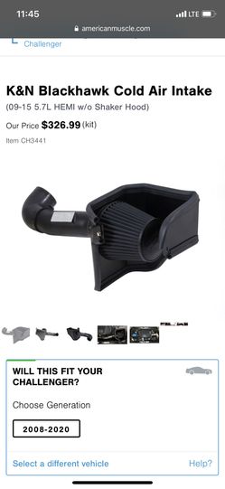 5.7 dodge challenger cold air intake
