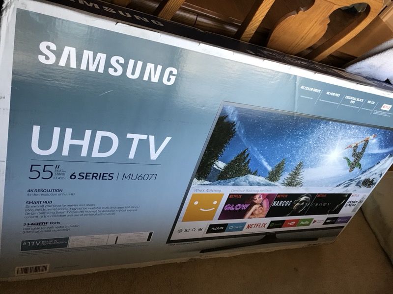 Samsung 55” TV - 6 Series MU6071