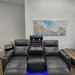 Leather Sofa Greymel 