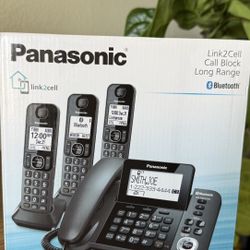 Panasonic Link2cell —-3 Cordless Handsets