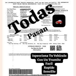 Todas Pasan Texas Car Inspection 🧾✅