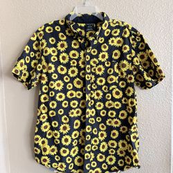 Mens Empyre Zumiez Sunflower Easter Summer Hawaiian Shirt Size Medium