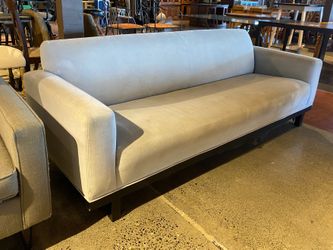 Chic Plush Dove Grey 3-Seater Sofa