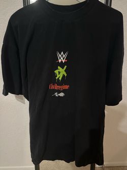 WWE x Civil Regime DX Collab Black T-Shirt size L