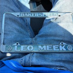 Volkswagen License Plate Cover 1970s