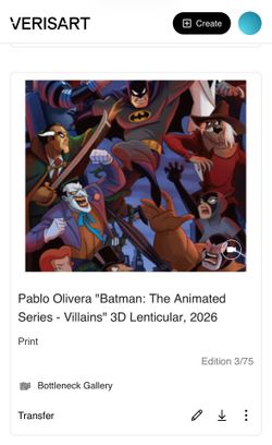 Pablo Olivera Batman: The Animated Series Villains 3D Lenticular #3/75