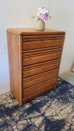 WOODEN TALL DRESSER