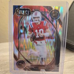 Drake Maye Red Black Club Level Shock 