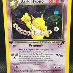 Pokémon TCG Dark Hypno 1st Edition Holo 9/82