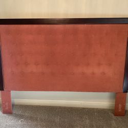 King Headboard - Wood & Upholstered