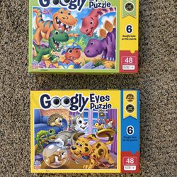 2 Kids Puzzles (48 pcs each) – Dinos & Pets
