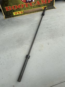 Solid 7' Olympic 44Lb  Bar - Black  $100