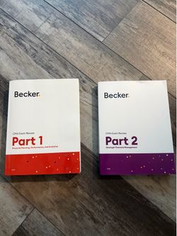 Becker CMA Textbooks Part 1 and 2