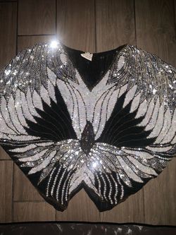 Vintage Sequin Beaded Evening Top