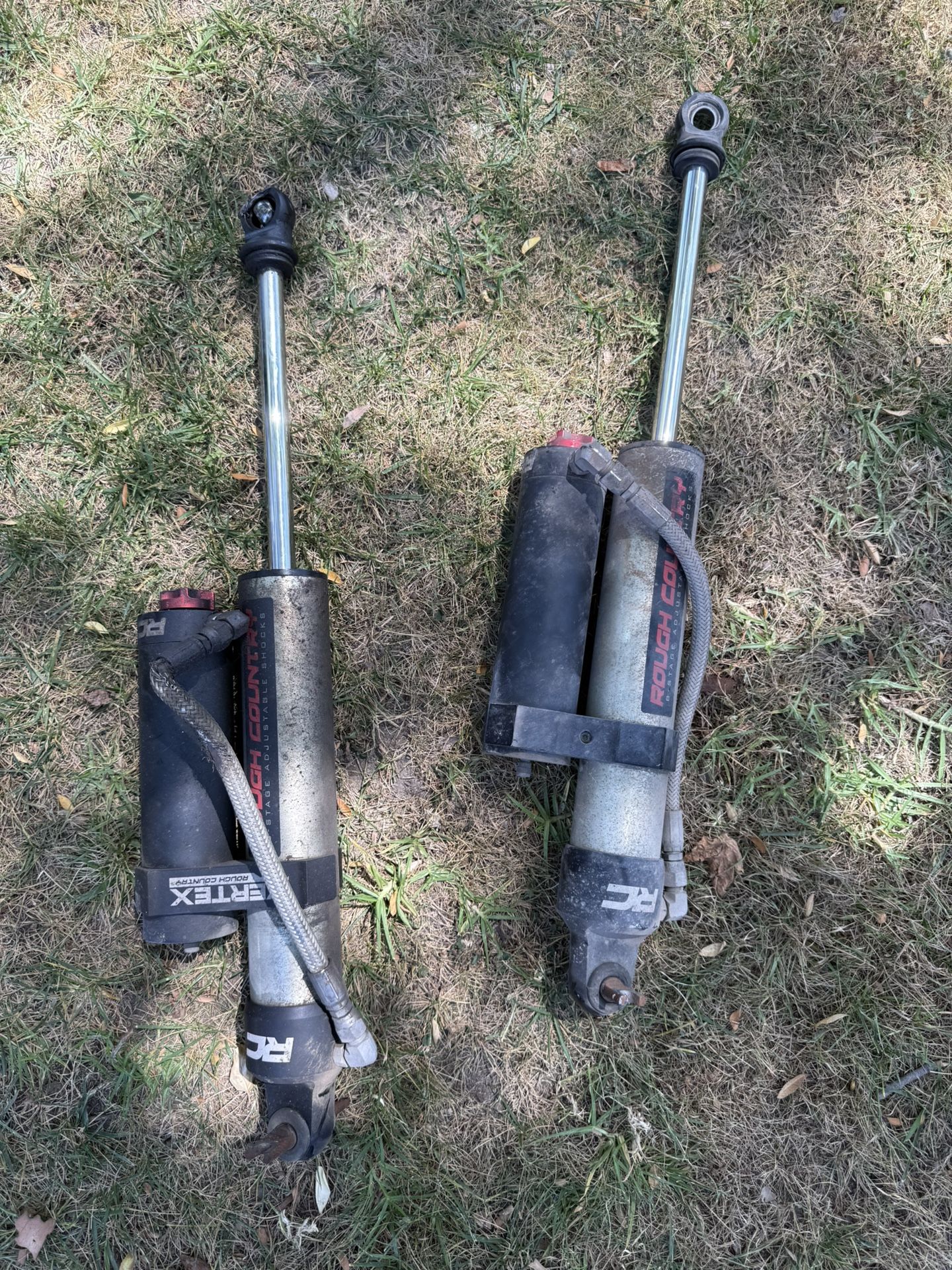 Rough Country Rear Adjustable Vertex Shocks For Jeep Jk