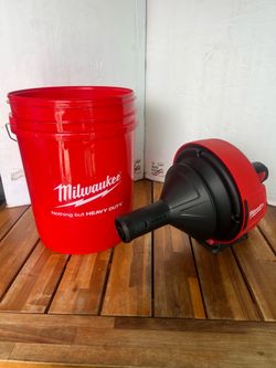 M12 12-V Lithium-Ion Cordless Drain Snake Auger W/ (1) 1.5Ah Battery, 5/16 in. x 25 ft. Cable 5 Gal. Bucket