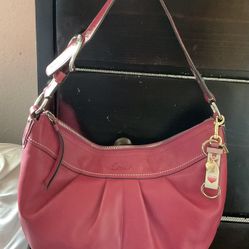 Y2K Large Soho Coach Hobo Shoulder Purse Pink 