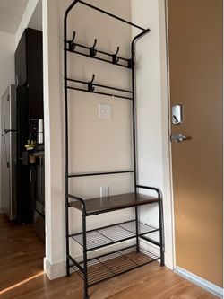 Coat rack + shoe storage