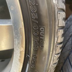 Bridgestone Set Of 4 Tires In Rim