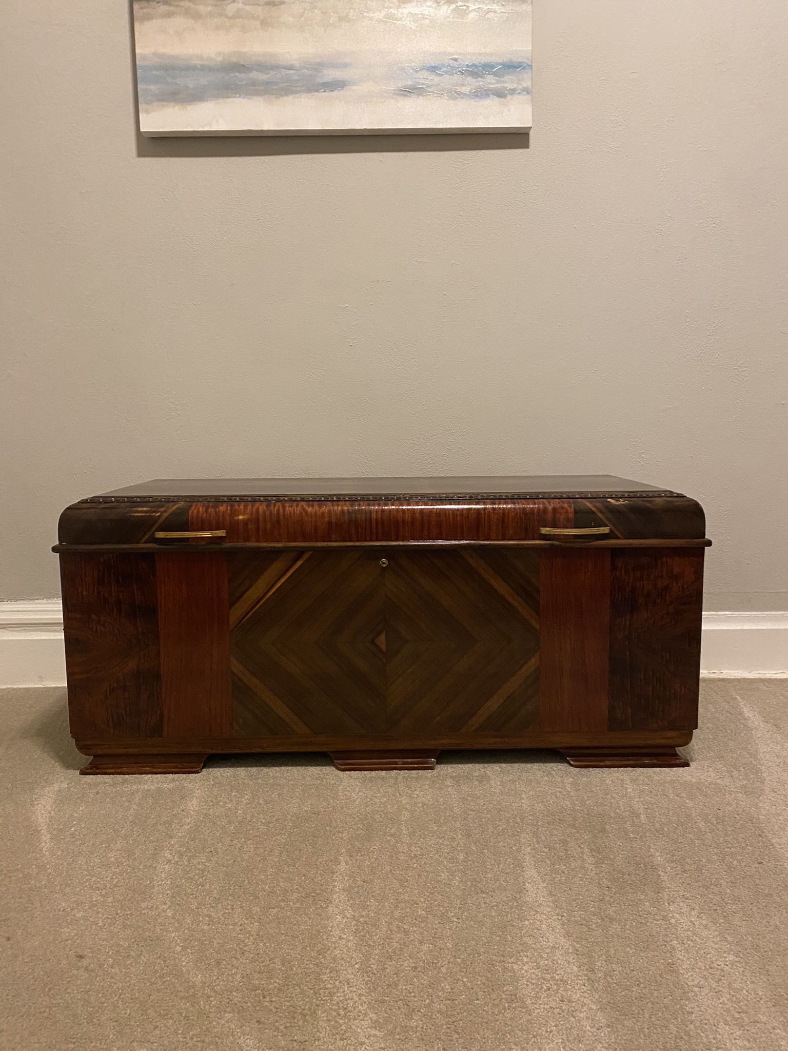  Cedar Lined Wooden Chest 