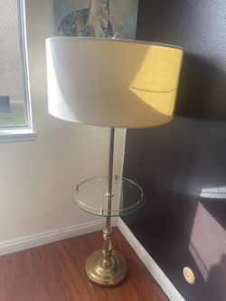 2 Floor Brass Lamps