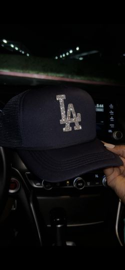 LA Trucker Hat With Bling Logo