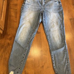 Woman’s Bke Gabi, Curvy Fit Ankle High-Rise Crop Jeans, Shipping Available