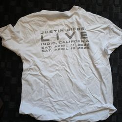 Skylark Justin Bieber Coachella Tshirt White