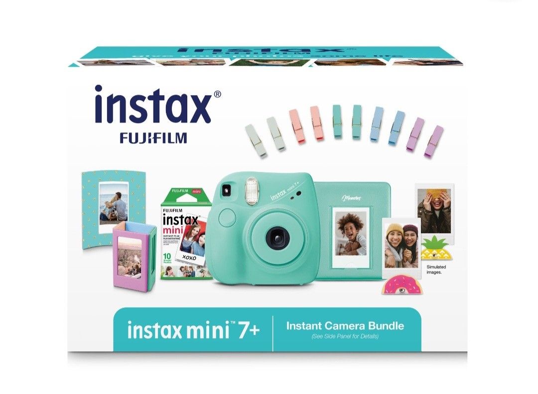 Instax Mini 7 + Instant Camera Bundle Green