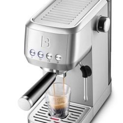 CASABREWS 3700 Essential Espresso Stainless Cappuccin &Latte Machine With Steam Frother For Home