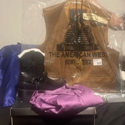 Never used Brand new cowboy outfit  plum color long sleeve shirt