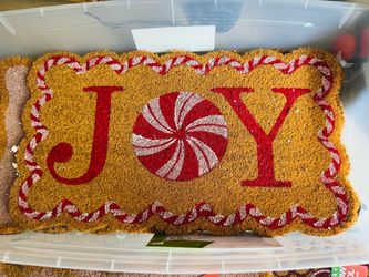 Christmas JOY Coir Doormat,only $3 each