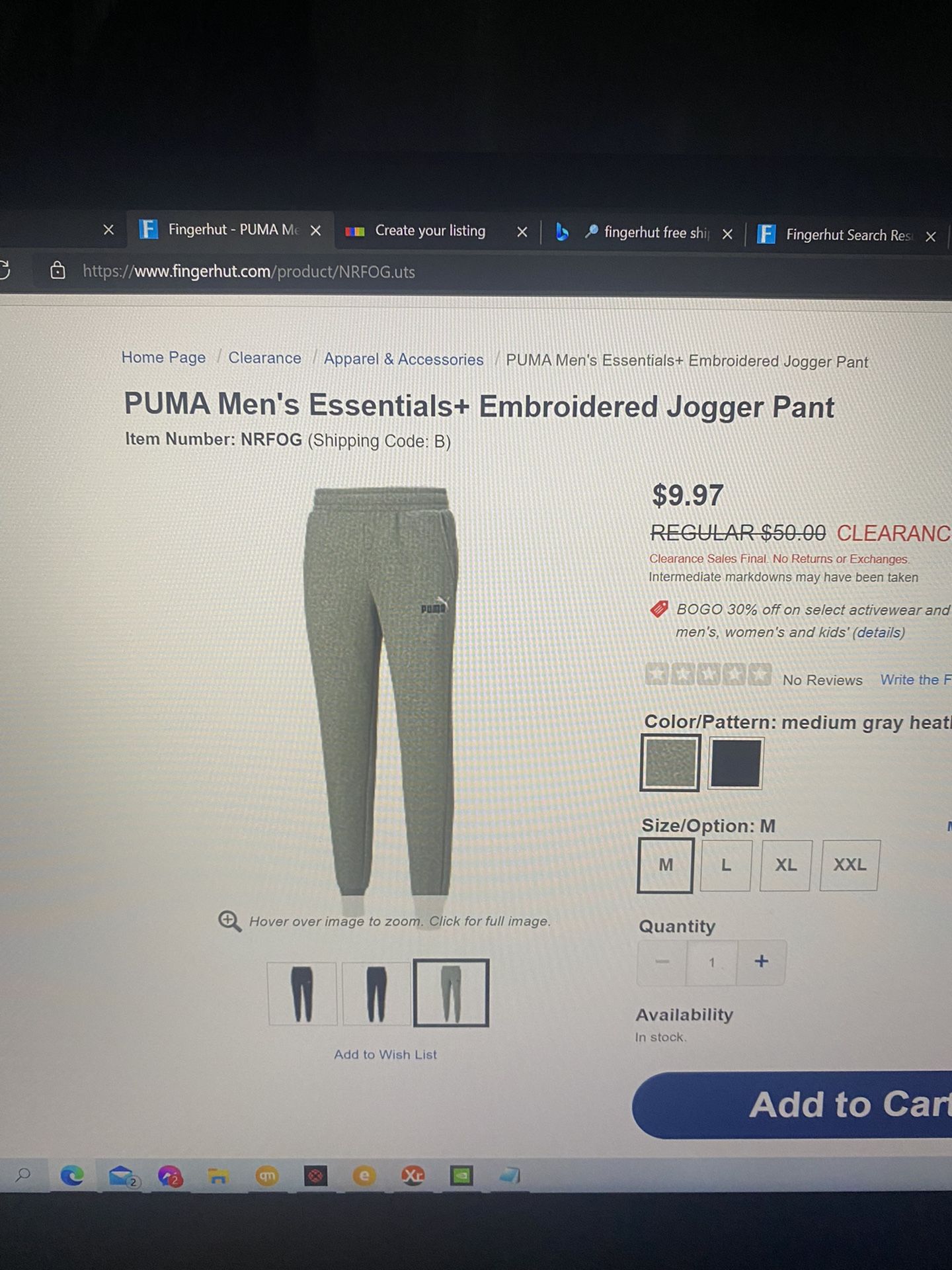 Puma Essentials Jogger Pants
