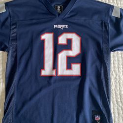New England Patriots Youth XL Tom Brady #12 Jersey
