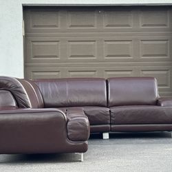 Sofa/Couch Sectional - Real Leather - Delivery Available 🚛