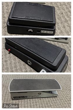 Guitar pedals: Volume, Cry Baby Wah, Mini Wah