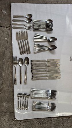 Large Stainless Steel Flatware Cutlery Set