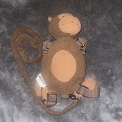 Gold Bug Stuffed Plush Harness Buddy Monkey Backpack Toddler Detachable Leash
