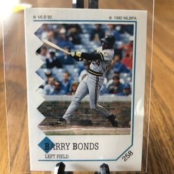 Barry Bonds 1992 Panini Sticker