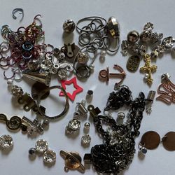 Mixed Metal Charms, Spacers, Caps, And More 