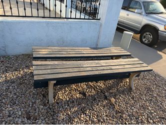 FREE wooden benches X 2  curbside pickup